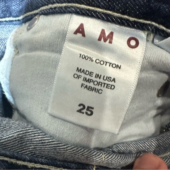 Amo Patsy Seamed Tapered Straight Leg Jeans Enchanted Wash size 25 - Picture 6 of 10